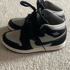 Nike Kids Black and Grey High-Top Sneakers